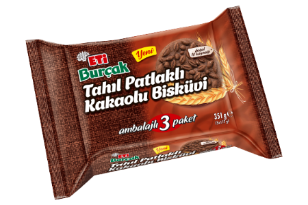 Eti Burçak Cocoa Biscuit with Puffed Cereal 