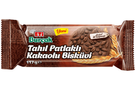 Eti Burçak Cocoa Biscuit with Puffed Cereal 