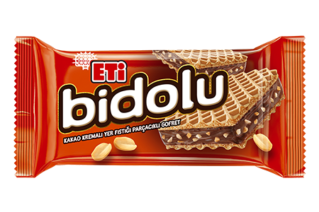 Eti Bidolu Cacao Cream Wafer With Peanut Pieces