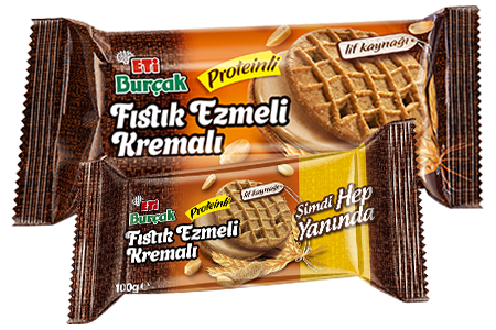 Eti Burçak, Peanut Butter, Cream and Protein Biscuit 