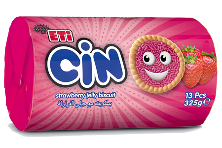 Eti Cin Strawberry Jelly Biscuit