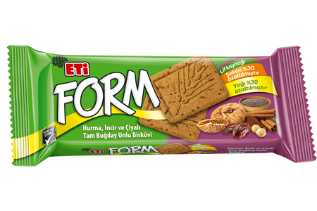 Eti Form Date, Fig and Chia Whole Wheat Flour Biscuit	