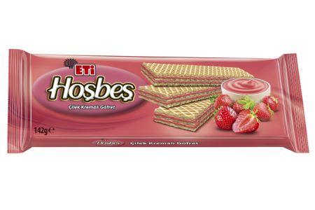 Eti Hoşbeş Wafer with Strawberry Cream