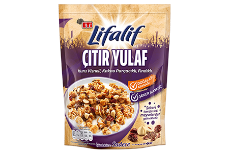 Eti Lifalif Granola with Dry Cherry, Cocoa and Hazelnuts