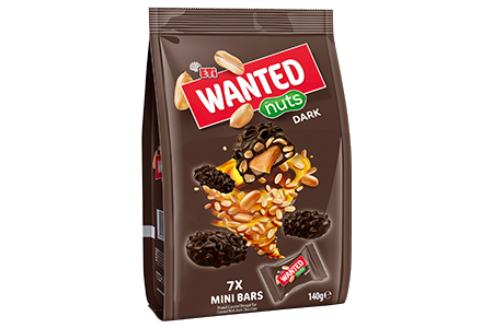 Eti Peanut-Caramel Nougat Bar Covered With Dark Chocolate Mini