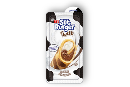Eti Süt Burger Twist Dual Cream with Milk and Cocoa