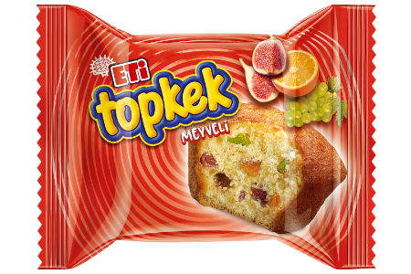 Eti Topkek with Fruits Small Cake