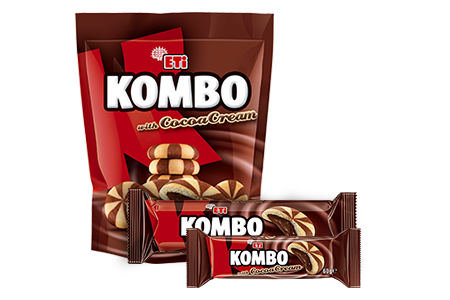 Eti  Kombo Mosaic Biscuit Filled with Cocoa Cream