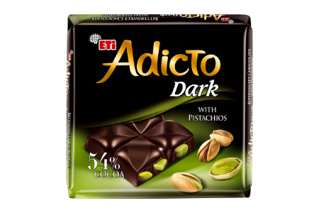 Adicto 54% Dark Chocolate with Cocoa and Pistachio
