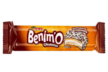 Benim’0 Bite Size Chocolate<br /> Coated Marshmallow <br />and Coconut Biscuit