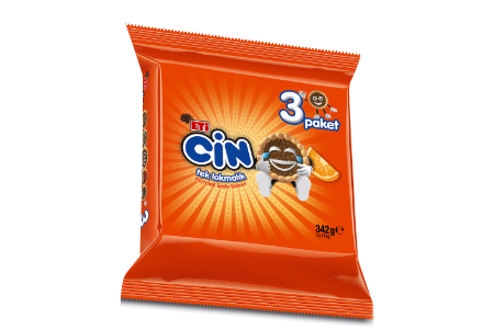 Cin Orange Gel <br />Biscuit Bite Size of 3