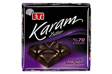 Eti Karam Bitter<br /> Chocolate with <br />70% Cocoa