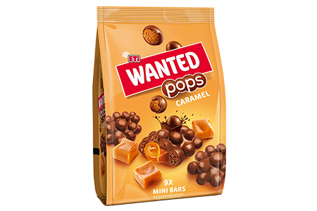 Milk Chocolate Coated <br /> Caramel Bar with <br /> Corn and Wheat <br /> Cereals Mini