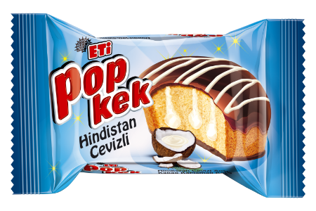 Eti Popkek Cocoa<br />Coated Cake With <br />Coconut Sauce