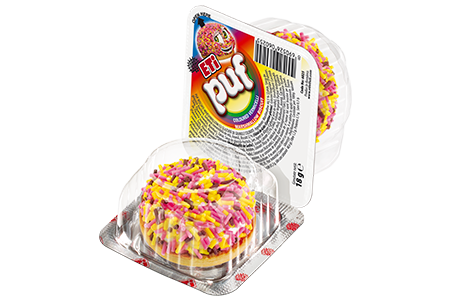 Marshmallow Biscuit with<br /> Coloured Sprinkles