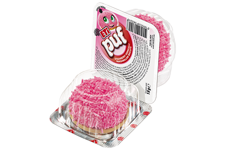Marshmallow Biscuit<br /> with Strawberry<br /> Flavoured Sprinkles