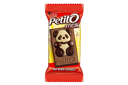 Rich Milk Mini Chocolate decorated with White and Bitter Chocolate