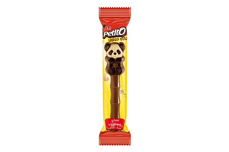 Rich Milk Stick <br />Chocolate decorated with<br /> White and <br />Dark Chocolate